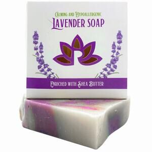 French LAVENDER SHEA BUTTER Natural Soap Bar